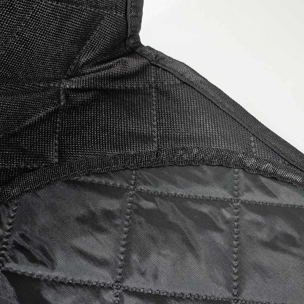 NEW Black Quilted Pet Backseat Cover Protector Durable Waterproof Non-Slip Strap